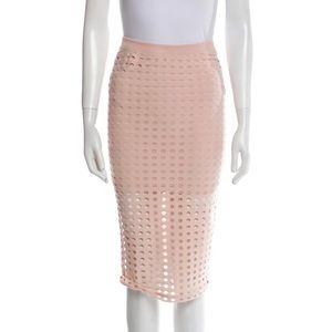Alexander Wang pink eyelet skirt